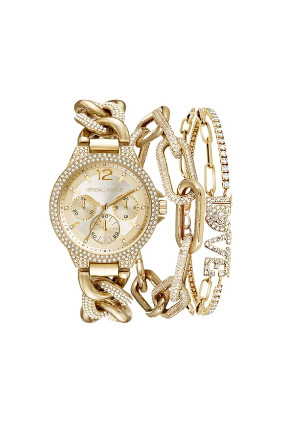 Kk Lds Gold Watch Set