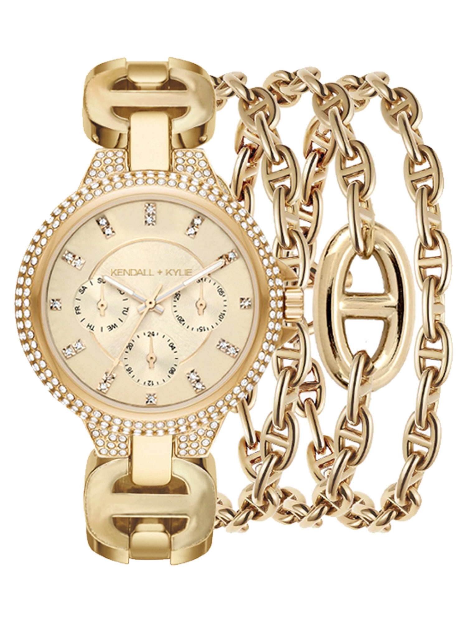 Kendall + Kylie Kk Lds Gold Watch Set
