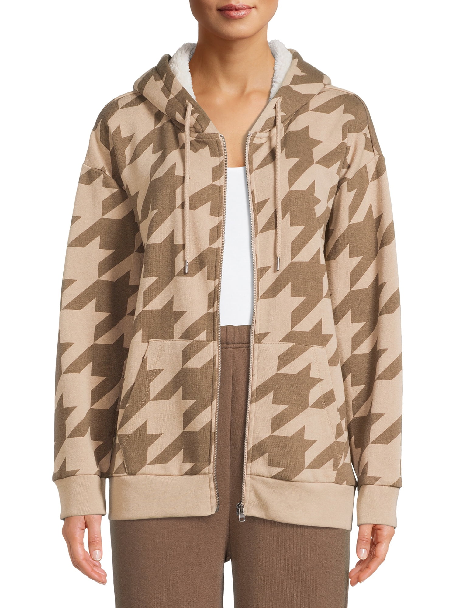 Kendall Kylie Women's Oversized Sherpa-Lined Liberia Ubuy
