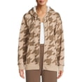 thumbnail image 1 of Kendall + Kylie Women's Junior' Faux Sherpa-Lined Oversized Hoodie, 1 of 5