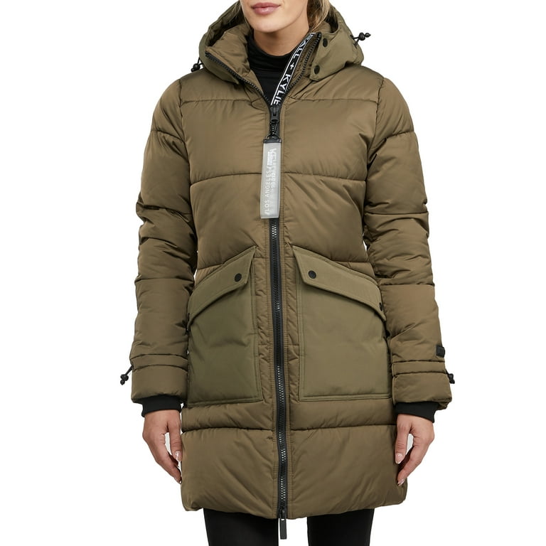 Kendall + Kylie Women's Simms Long Puffer Coat 