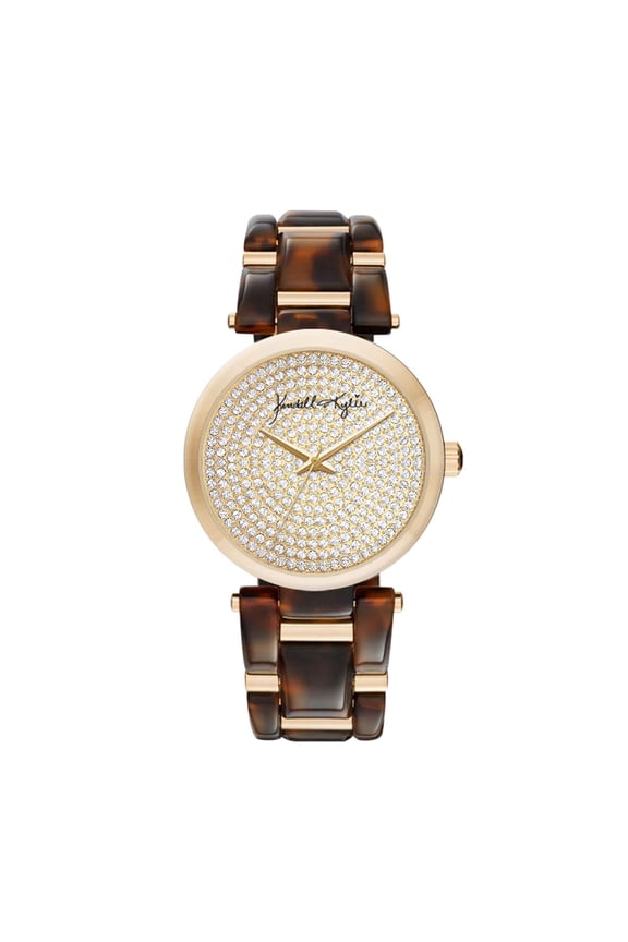 Women's Tortoise Brown Resin Strap Analog Watch
