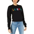 thumbnail image 1 of Kendall + Kylie Womens Legend Sweatshirt, Black, X-Small, 1 of 2