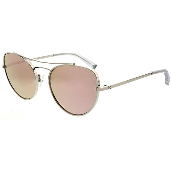 Kendall + Kylie Yasmin Women's Silver-Tone Modified Metal Cat-Eye Sunglasses