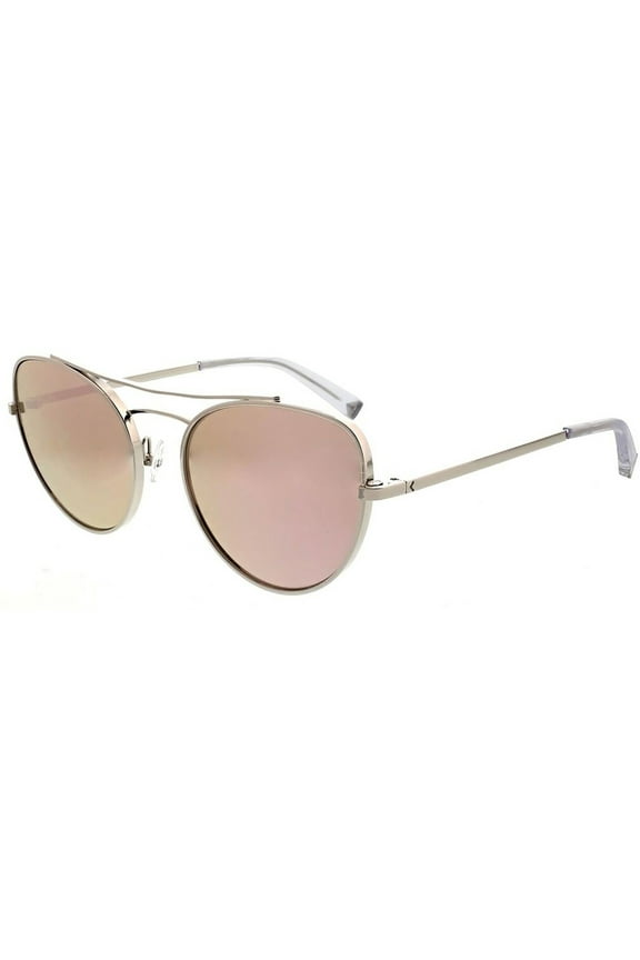 Yasmin Women's Silver-Tone Modified Metal Cat-Eye Sunglasses