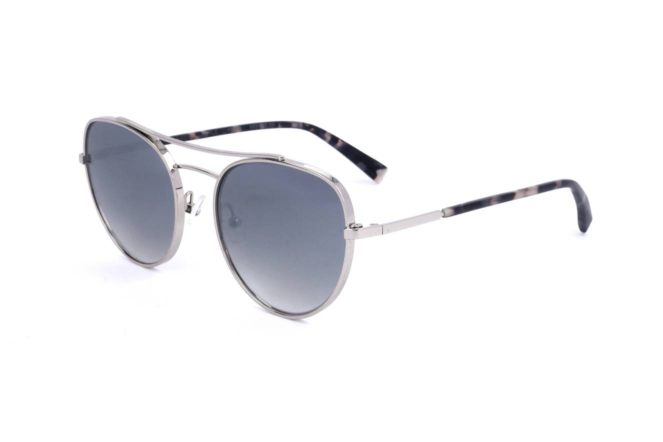 Kendall & Kylie Blue and Gray Sunglasses Kendall + Kylie Emma Cat Eye Sunglasses Shiny Black Gray  main image 3