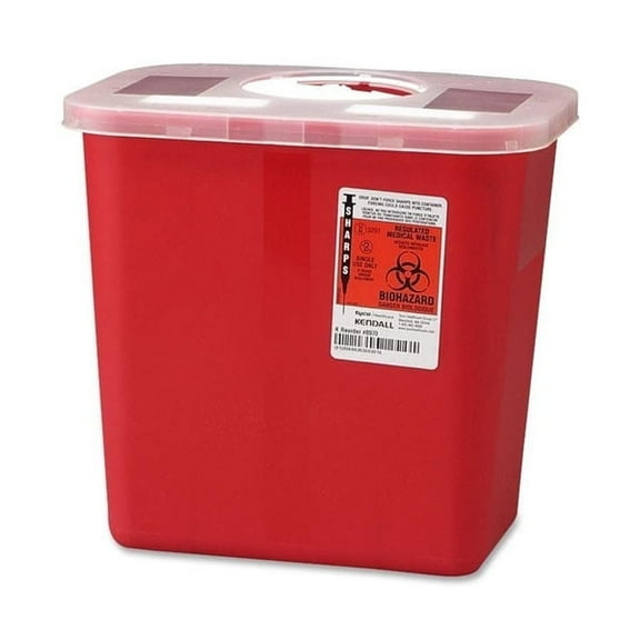 Sharps Container with Rotor Lid 2 Gallon