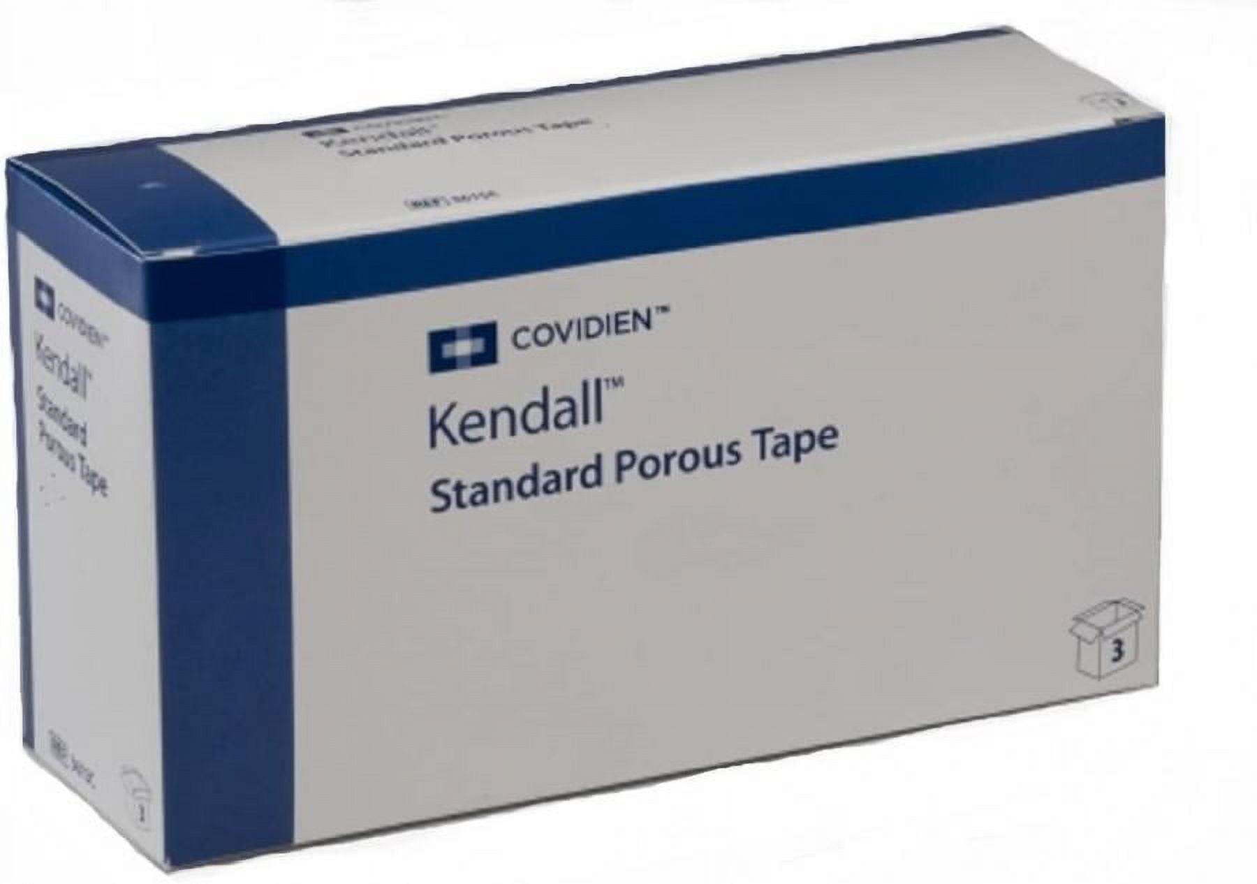 Kendall Standard Porous Medical Tape, Cloth, 1/2 Inch x 10 Yards, White, Non-sterile, 24 Count