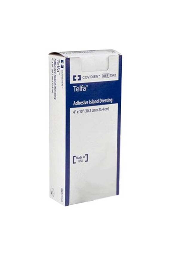 Telfa 7542 Adhesive Island Dressing. Box of 25