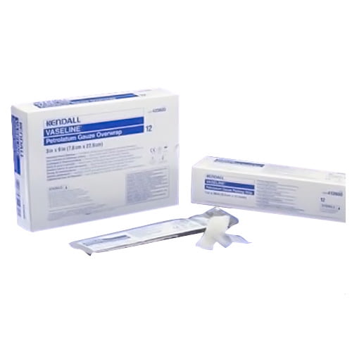 Kendall Vaseline Petrolatum Gauze Dressing, 3 X 9 Inches 50 Ea