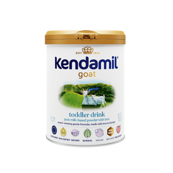 Kendamil Goat Toddler Drink, European Formula Powder with Whole A2 Milk, HMOs, & Dha, 28.2oz