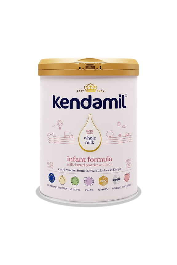 European Whole Milk Classic Infant Formula Powder with HMOs, Prebiotics & DHA, 28.2 oz