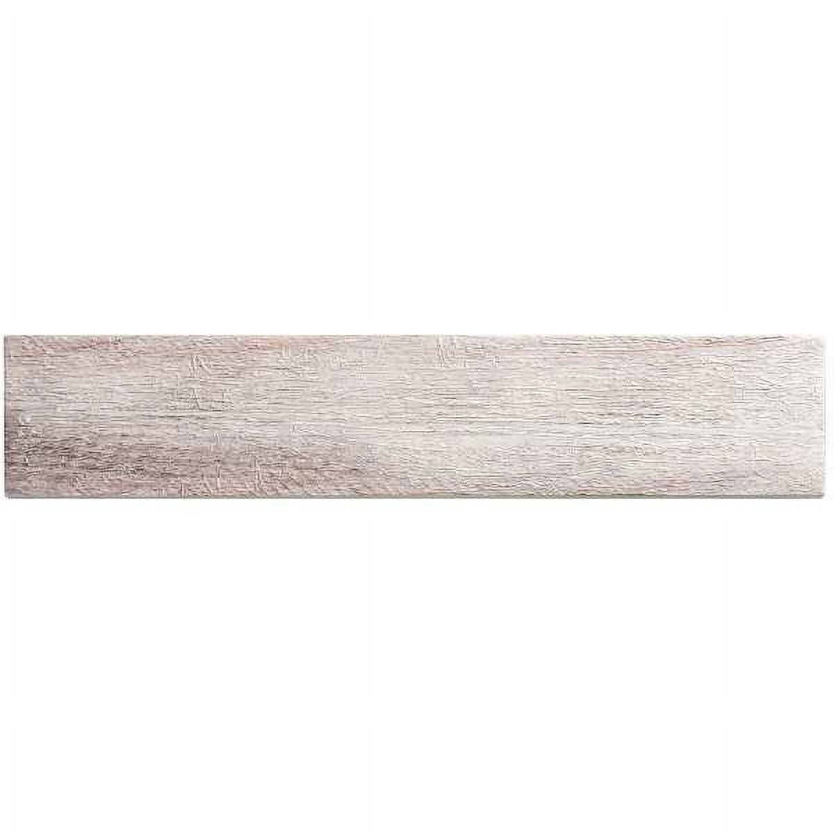 Kendel 3'' x 14'' Beige Glass Wood Look Subway Tile