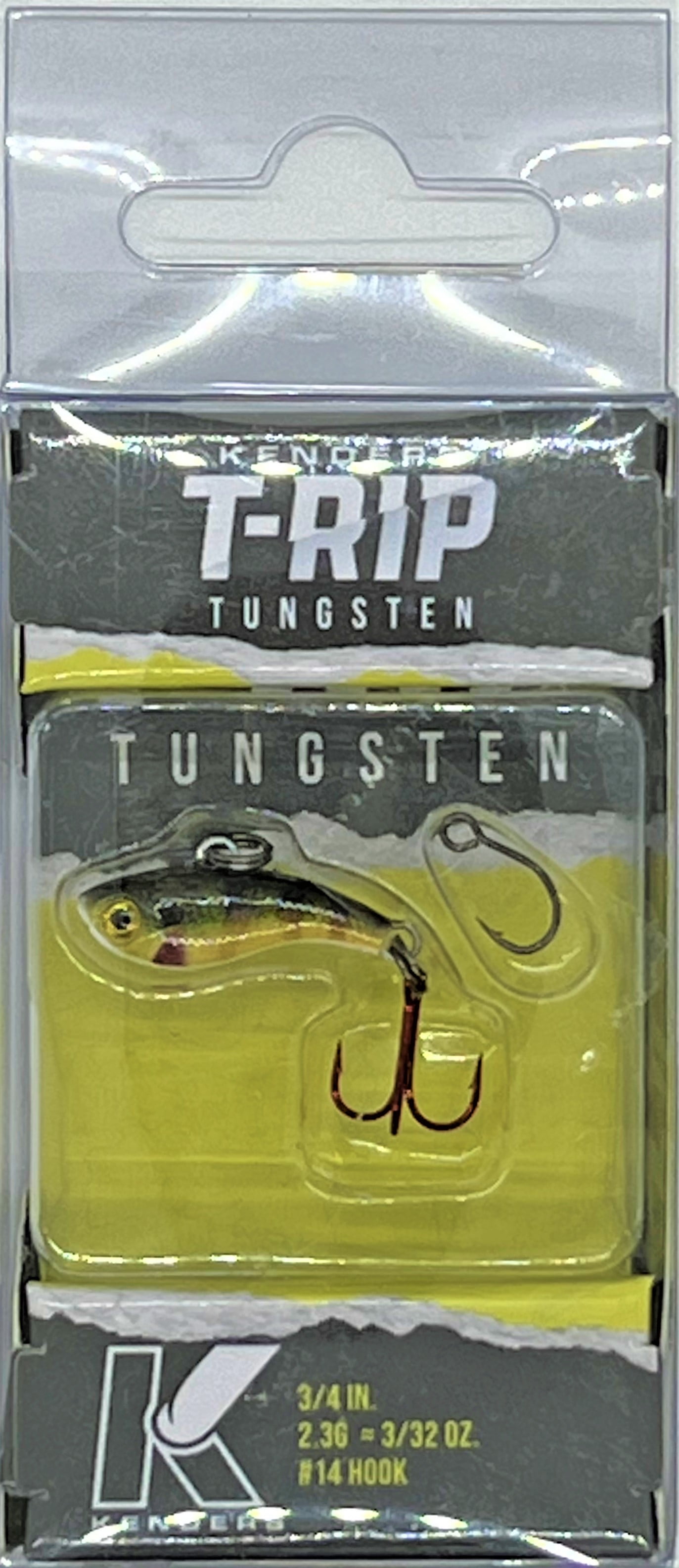 Kenders Outdoor T-Rip Tungsten Mini Vibe Lure, Bluegill, 2/4 - #14 Treble  Hook, T19-6