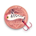 thumbnail image 1 of Kenders T15-3 T-Rip Tungsten MiniVibe Lure White Tiger Glow 1/2" -#16 Treble Hook, 1 of 2