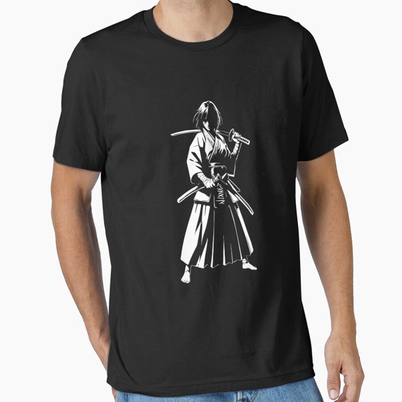 Kendo Design Female Kendoka Strength and Precision Unisex T-Shirt, up to size 5XL