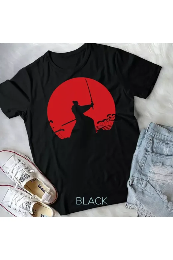 Kendo Shinai Aikido Red Moon Japan Fighter & Shirt Design Unisex T-Shirt Unisex S-5XL Hot Trending Shirt, Vintage Birthday Gift
