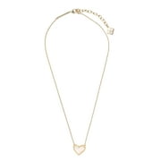 KENDRA SCOTT Ari Heart Gold Pendant Necklace in Dichroic Glass