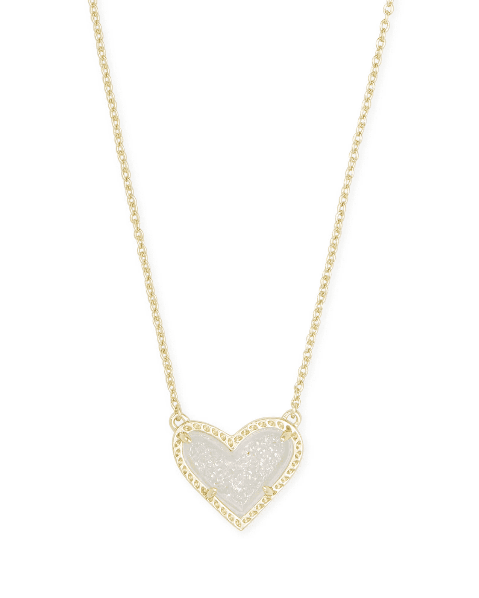Kendra Scott Nola Gold Pendant Necklace in Iridescent Drusy | 42177048 –  Glik's