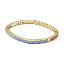 Kendra Scott Chandler Gold Bangle Bracelet in Pink Blue Mix - M/L
