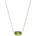 thumbnail image 1 of Kendra Scott Elisa Necklace Silver Peridot, 1 of 4
