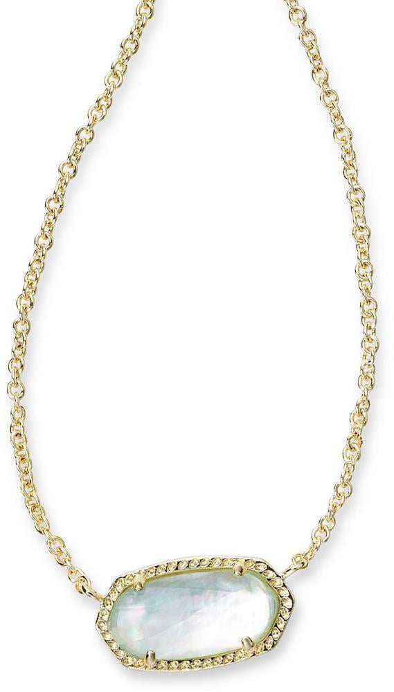 Elisa silver pendant necklace hotsell in light blue illusion