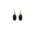 thumbnail image 1 of Kendra Scott Lee Gold Drop Earrings in Black Opaque Glass, 1 of 2
