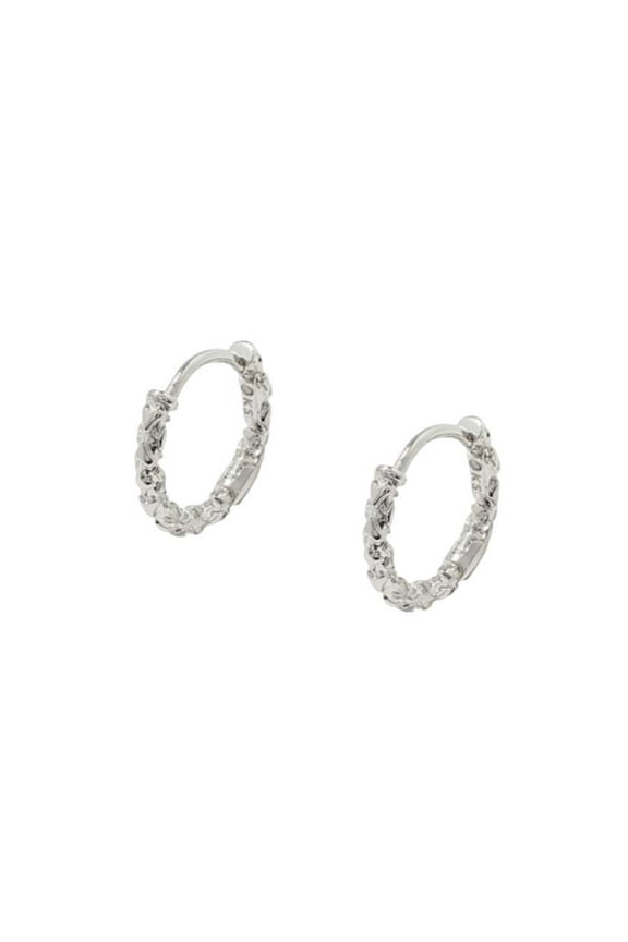Women's Maeve Huggie Earrings in Silver
