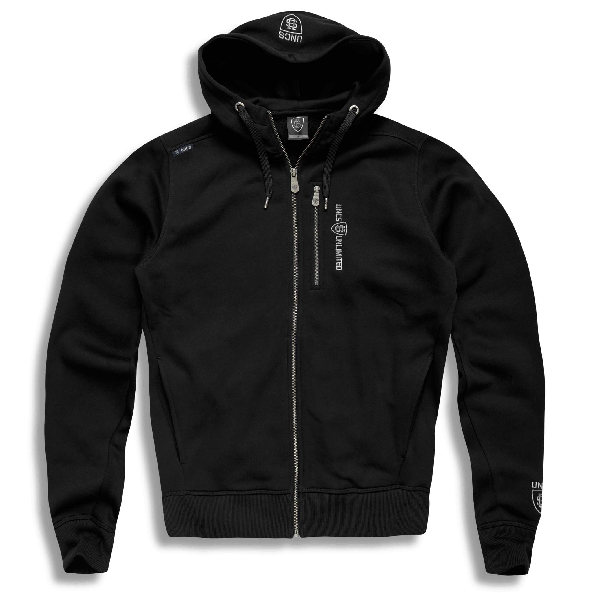 Premium Cotton Hooded ZipUp Sweatshirt Jacket, Cotton, UNCS