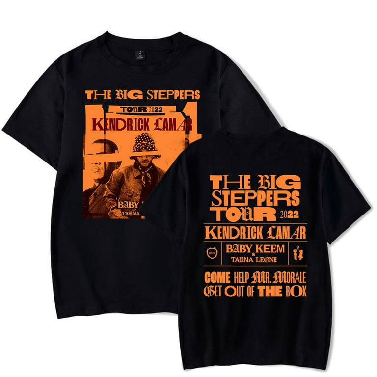Kendrick Lamar Big Steppers Concert Tour Merch Tee T-shirt Logo Summer  Men/Women Tshirt Short Sleeve 
