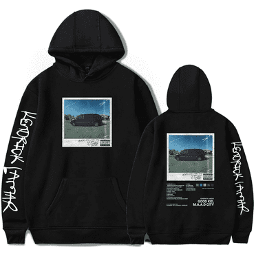 Kendrick Lamar Merch Hoodie K. Dot Album good kid, m.A.A.d city Hoodies Tracklist Rapper Streetwear Long Sleeve Men Women Pullover