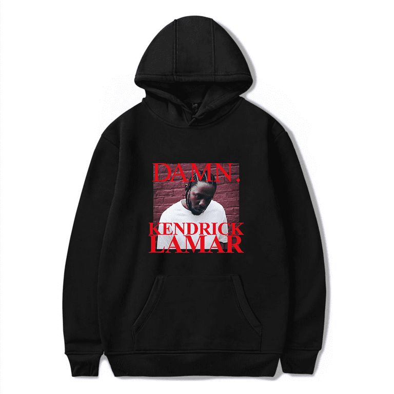 Kendrick Lamar Merch Hoodie K. Dot Damn Hoodies Album Cover Clssic Photo Rapper Merch Long Sleeve Unisex Pullover Streetwear Walmart