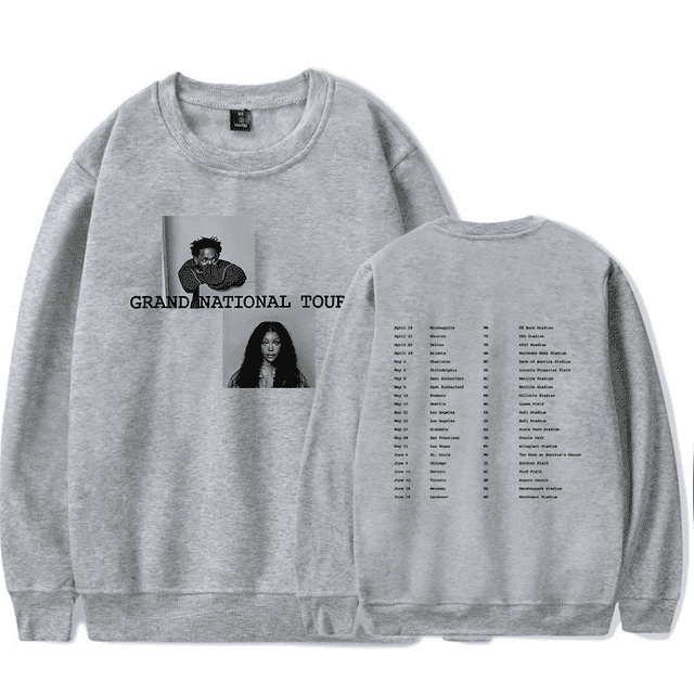 Kendrick Lamar SZA Merch Sweatshirt Grand National Tour Sweatshirts