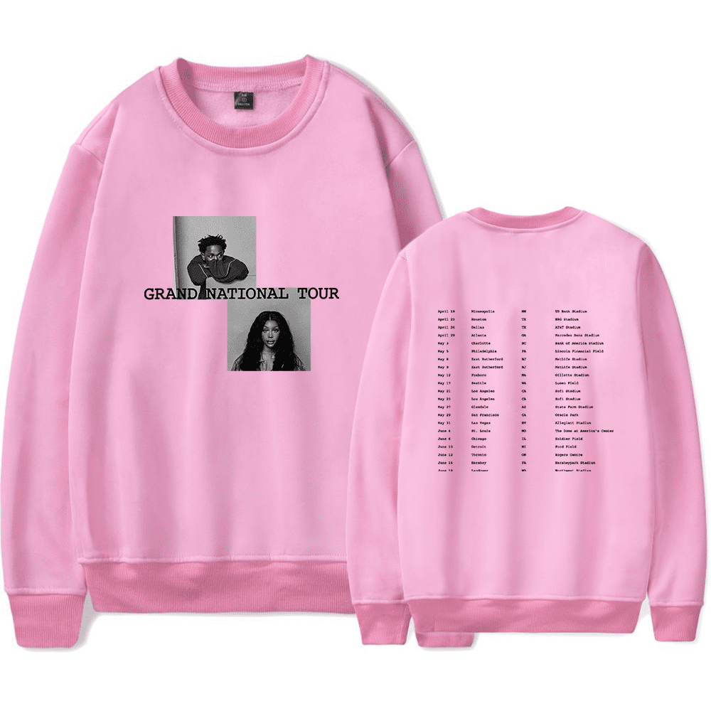 Kendrick Lamar SZA Merch Sweatshirt Grand National Tour Sweatshirts