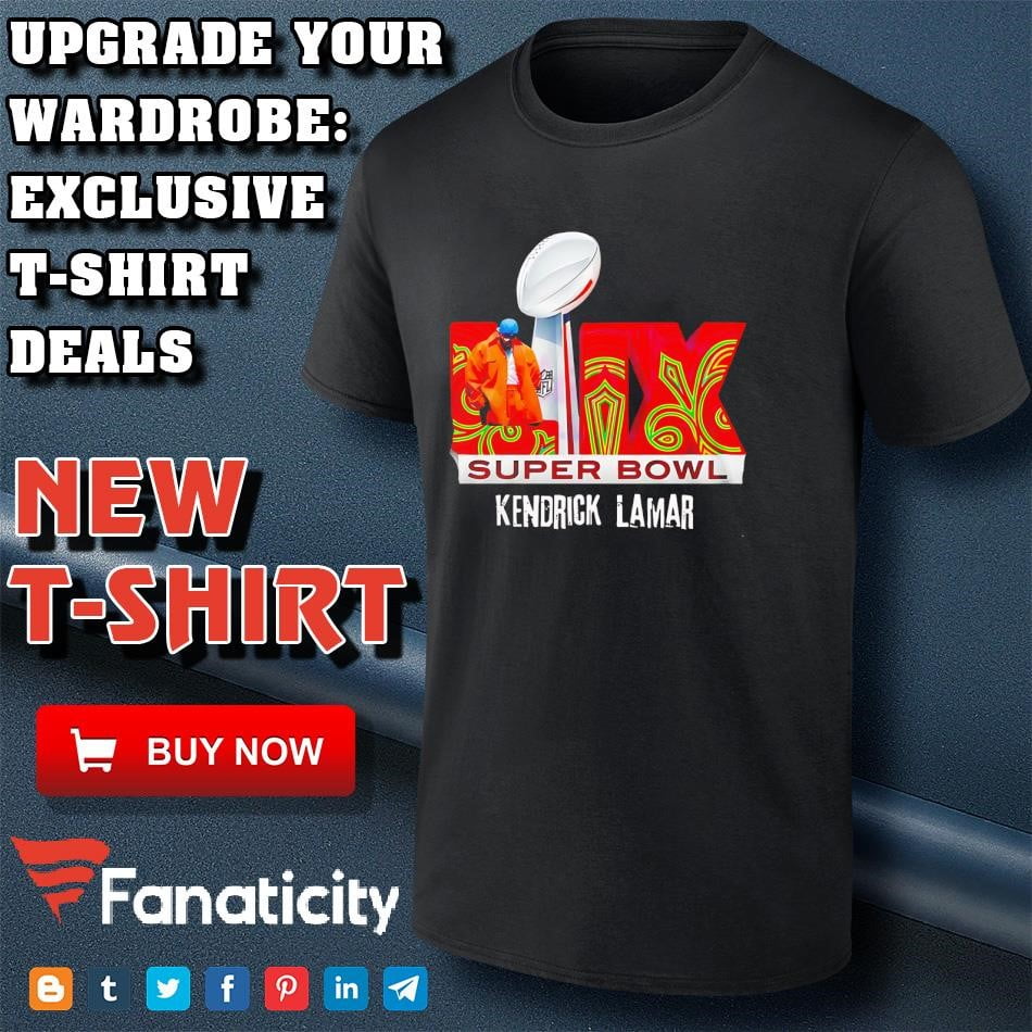 Kendrick Lamar Super Bowl LIX 2025 logo shirt
