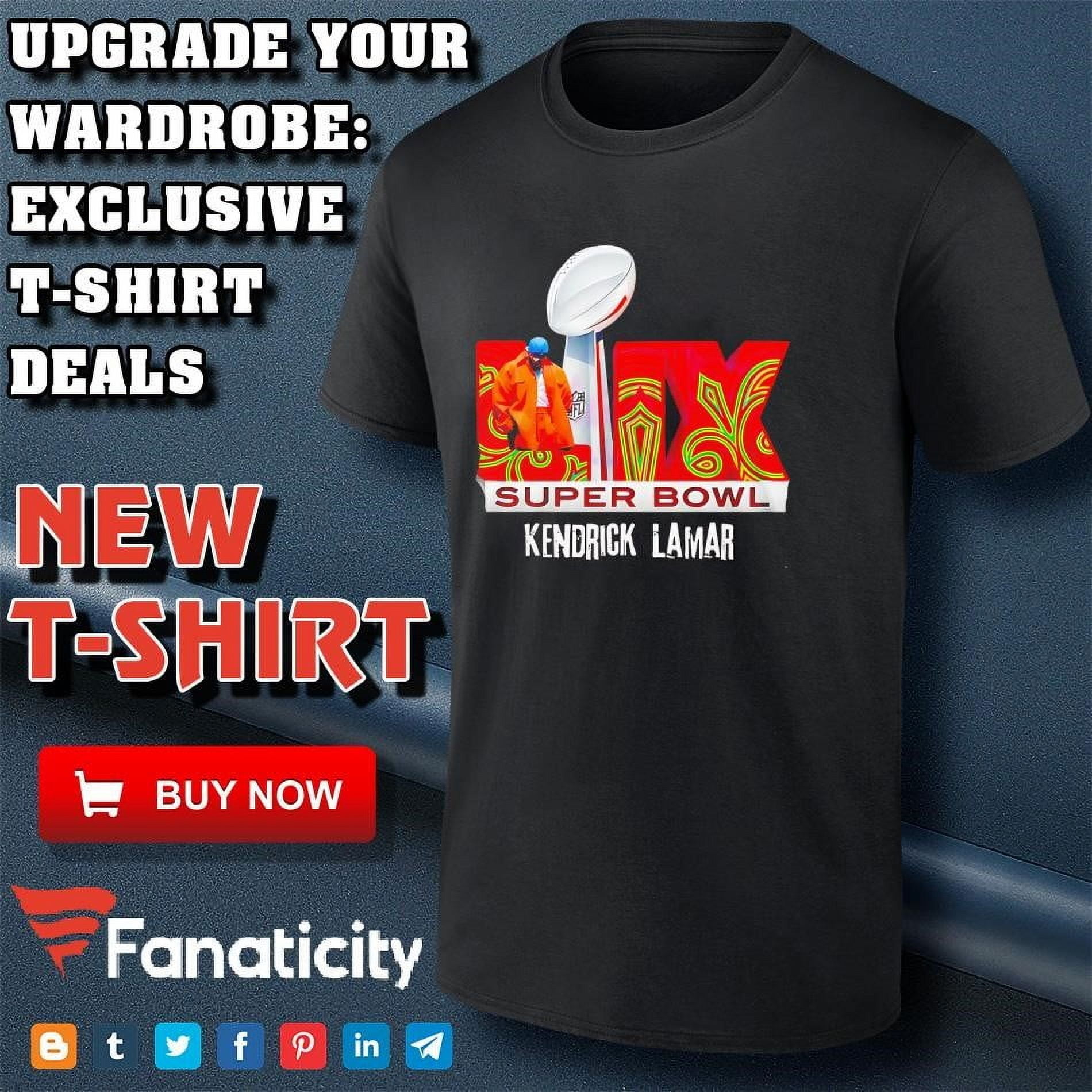 Kendrick Lamar Super Bowl LIX 2025 logo shirt