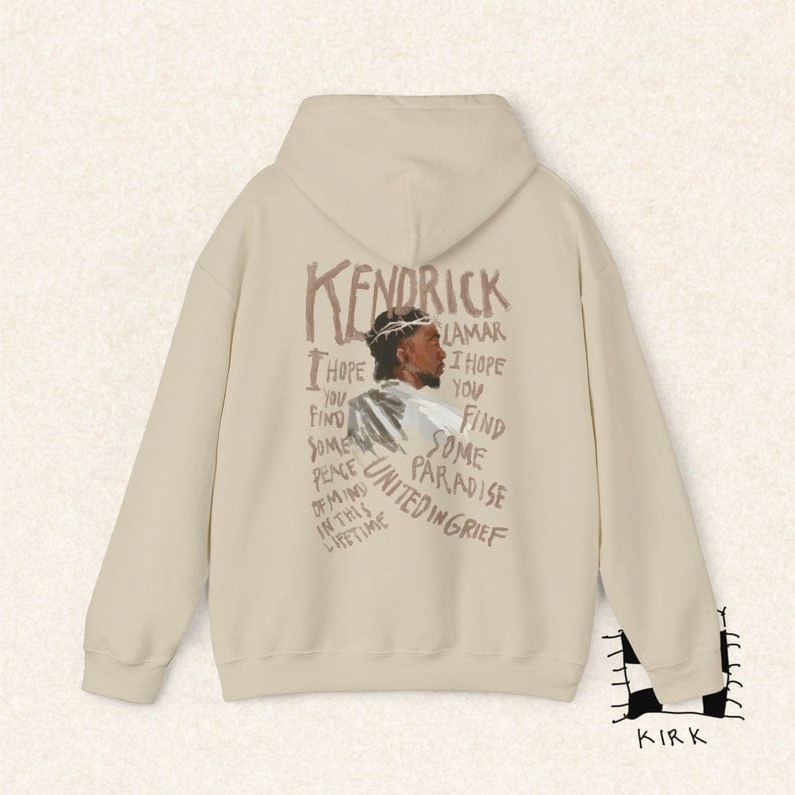 Kendrick Lamar United in Grief Hand Drawn Doodle Tees By Kirk Unisex
