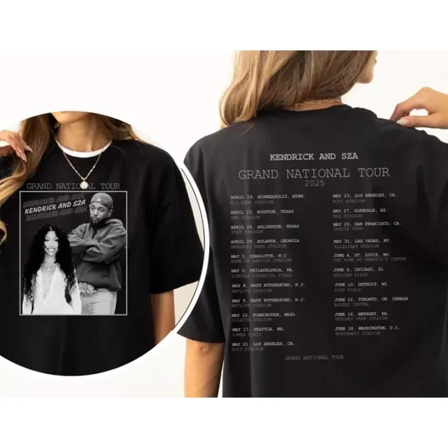Kendrick & SZA Grand National Tour 2025 Gildan Unisex Softstyle TShirt