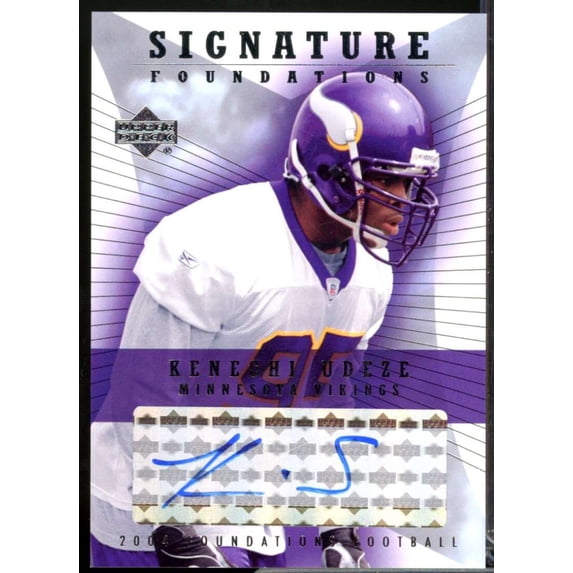 Kenechi Udeze 2004 Upper Deck Foundations Signature Foundations Autograph #SFKU