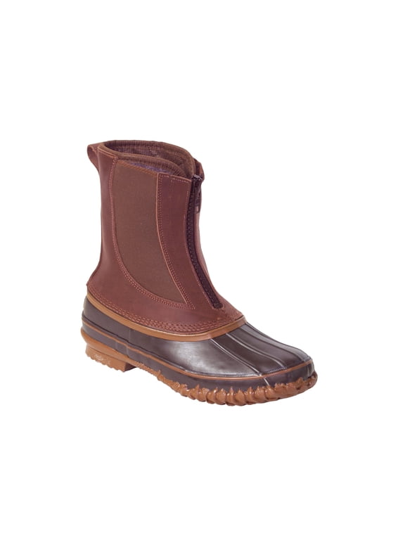 Men's Bobcat Zip T 10" Waterproof 400 Gram Insulated Pac Boots Rubber Brown 13 D