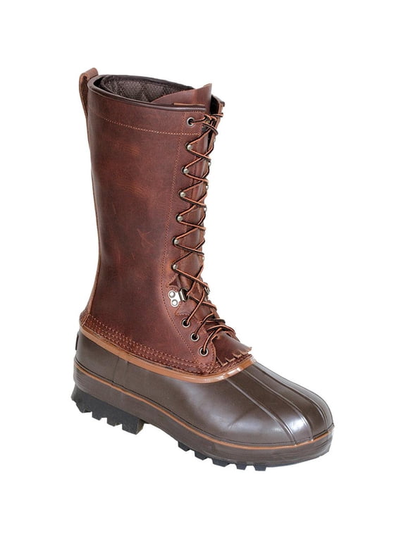 Men's Northern 13" 1000 Gram Insulated Pac Boots Rubber Brown 10 D