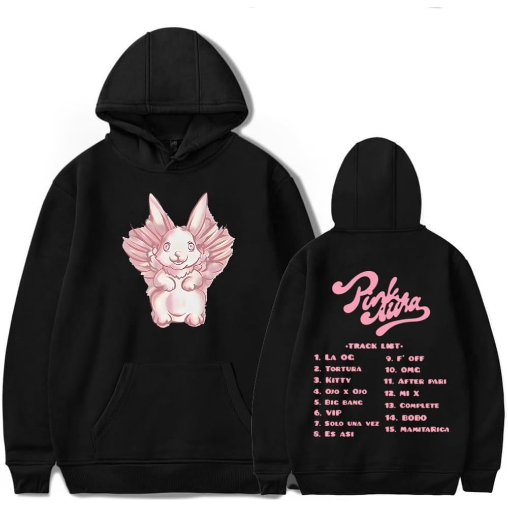 Kenia Os Hoodies Pink Aura Tour 2024 Merch Women Men Long Sleeve Casual ...