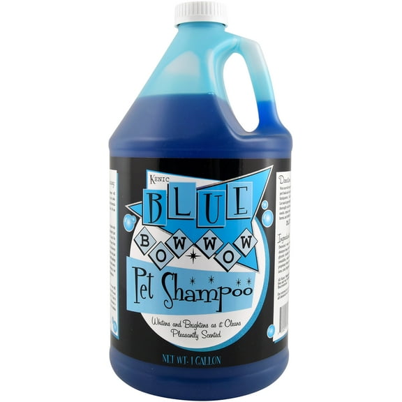 Kenic Blue Bow Wow Shampoo 1 Gallon Whitens & Brightens Dog Coats