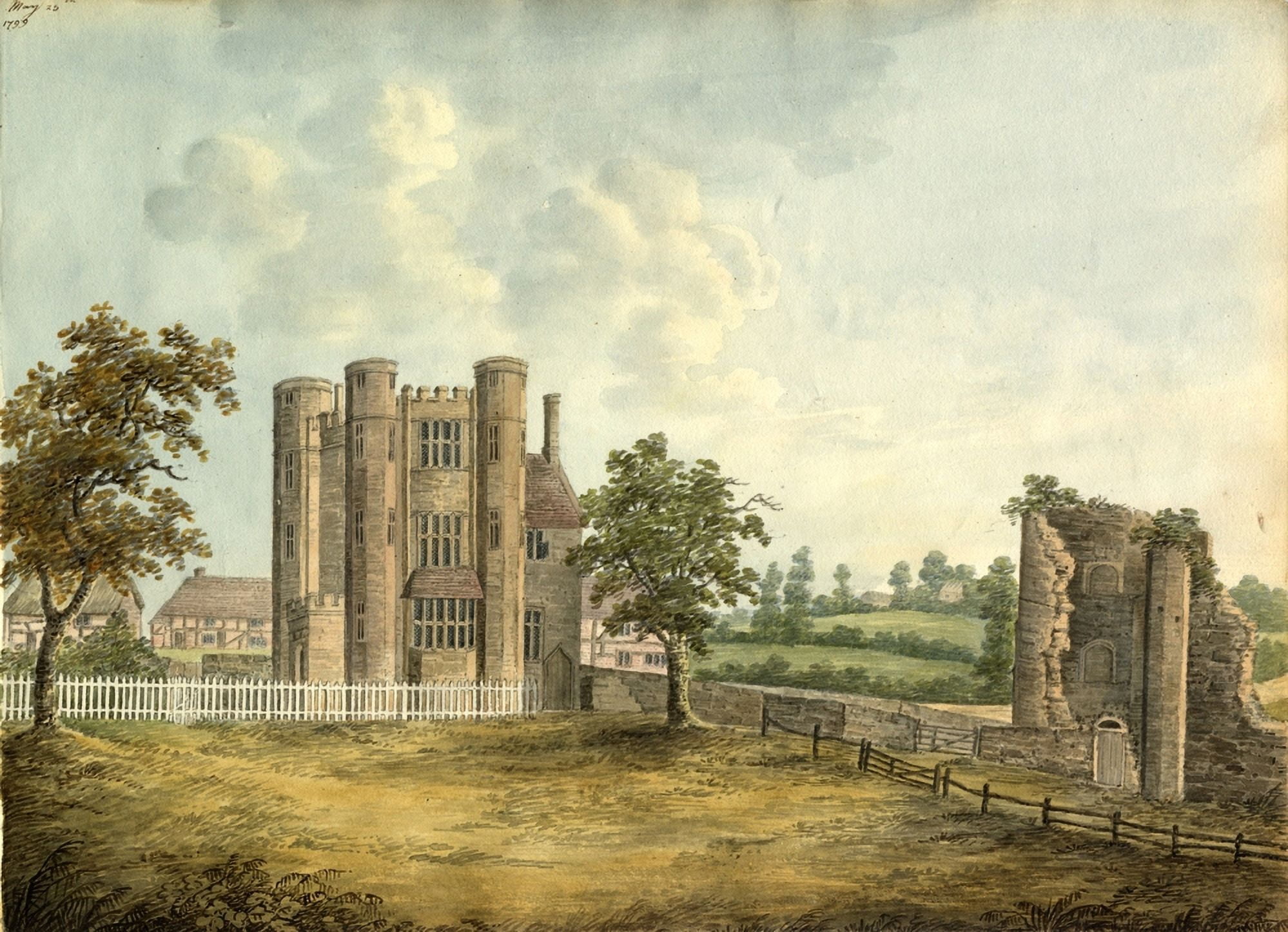 Kenilworth Castle 1799 Canvas Art - Maria Johnson (24 x 36)