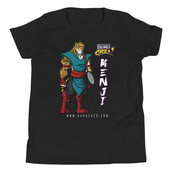 Kenji Junior Short Sleeve Round Neck T-Shirt, Black