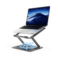 thumbnail image 1 of Kenke Adjustable Laptop Stand, Computer Stand with 360 Rotating Base, Ergonomic Laptop Riser Mount for Desk Foldable Protable Computer Desk Fits with MacBook Pro Air (10-16") - Dark Gray, 1 of 8