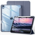 thumbnail image 1 of Kenke Case Compatible with iPad (A16) 11th Generation 11 inch 2025, iPad 10th Generation 10.9 Inch 2022 with Pencil Holder, Slim Protective Cover with Clear Back Shell, Auto Wake/Slee,Purple, 1 of 9
