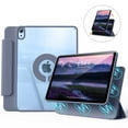 thumbnail image 1 of Kenke Case Compatible with iPad (A16) 11th Generation 11 inch 2025,iPad 10th Generation 10.9 Inch 2022 Magnetic Ring Supports 360° Rotation,Slim Protective Cover with Clear Back Shell, Purple, 1 of 8