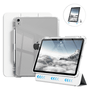 Kenke Case Compatible with iPad (A16) 11th Generation 11 inch 2025, iPad 10th Generation 10.9 Inch 2022 with Pencil Holder, Detachable Cover with Clear Hard Bac