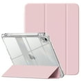 thumbnail image 1 of Kenke Case Compatible with iPad (A16) 11th Generation 11 inch 2025, iPad 10th Generation 10.9 Inch 2022 ,Transparent Back and TPU Shockproof Frame Cover with Pencil Holder,Auto Sleep/Wake,Pink, 1 of 9